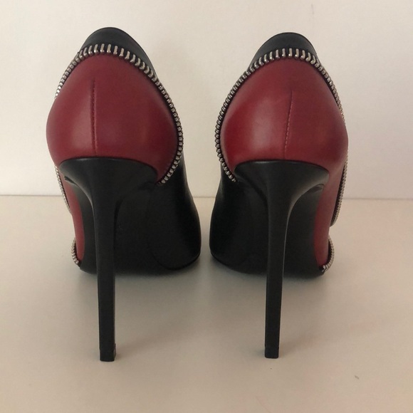 Saint Laurent bicolor zip heels - Picture 4 of 8